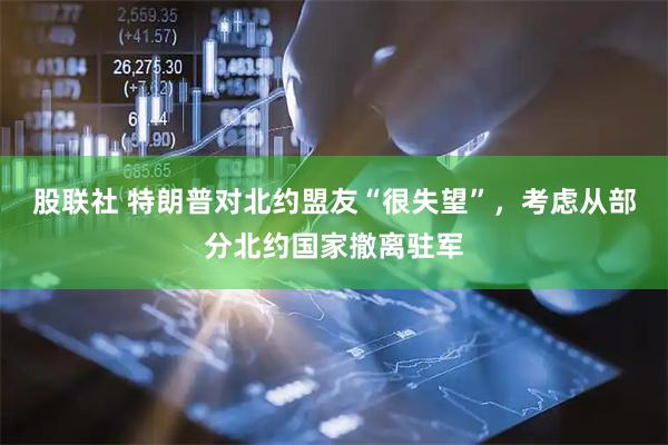 股联社 特朗普对北约盟友“很失望”，考虑从部分北约国家撤离驻军